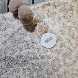Mud Pie Blush and Cream Chenille Baby Blanket